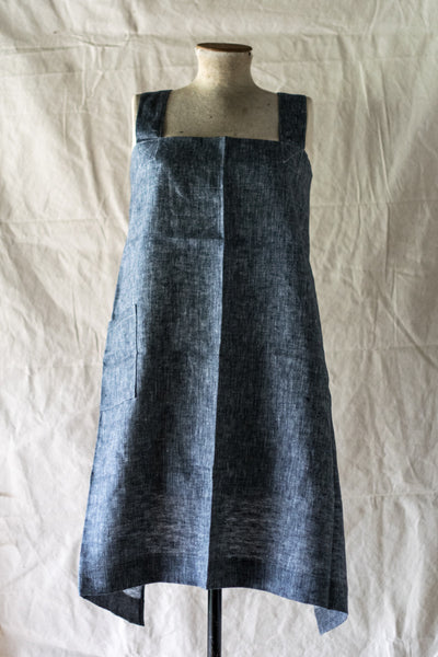 Fog Linen Work square cross apron - Odgers and McClelland Exchange Stores